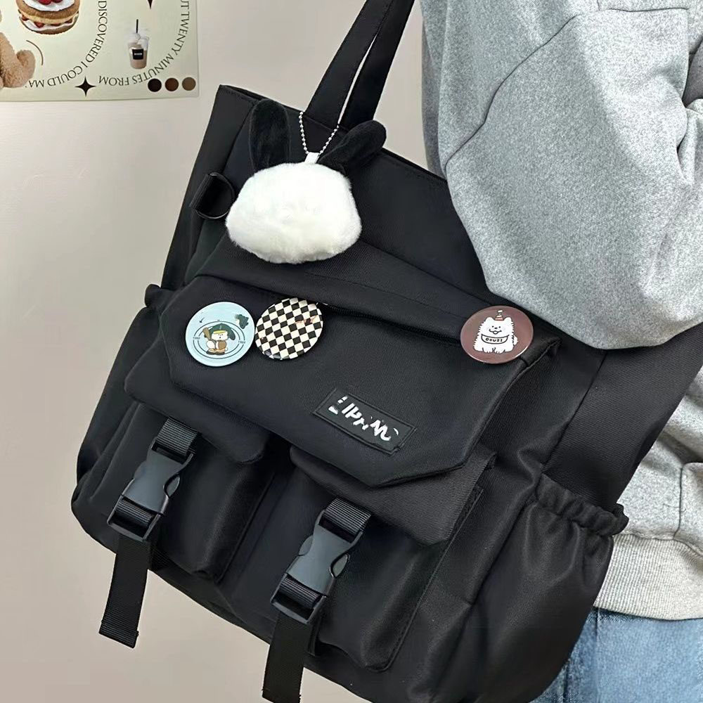 日系可爱学院风帆布女包大学生外出休闲百搭单肩包简约上课补习袋,箱包皮具/热销女包/男包,时尚帆布包,淘宝优惠券,粉丝福利购,淘宝优惠卷