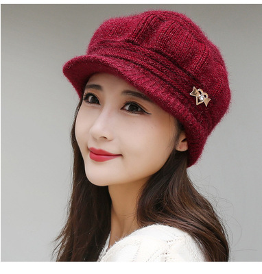 中老年帽妈妈老太太针织毛线帽