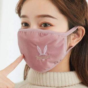 口罩女高颜值纯棉加大加厚防风防尘防寒保暖透气棉布可水洗 秋冬季