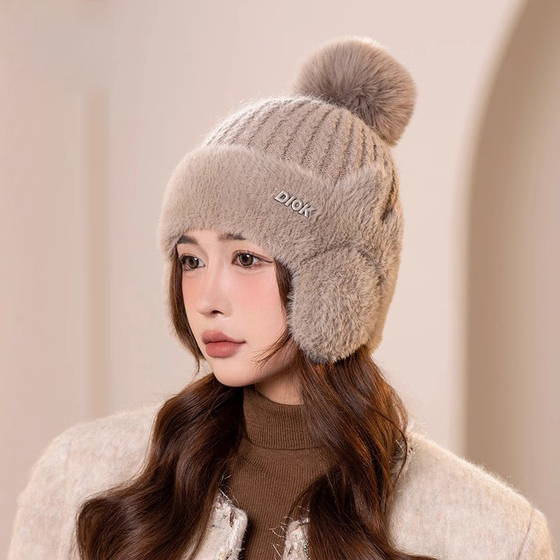 帽子女冬季加绒加厚保暖