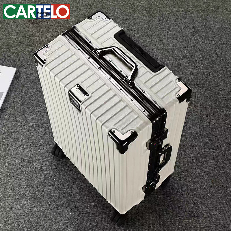 行李箱男女学生拉杆旅行箱日系20寸小型登机密码皮箱子铝框款28寸