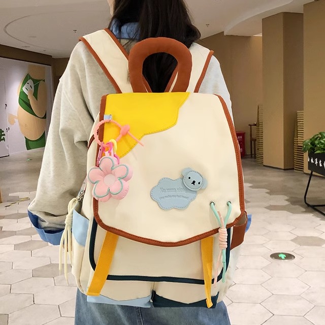 新款日系ins大容量高中生书包女