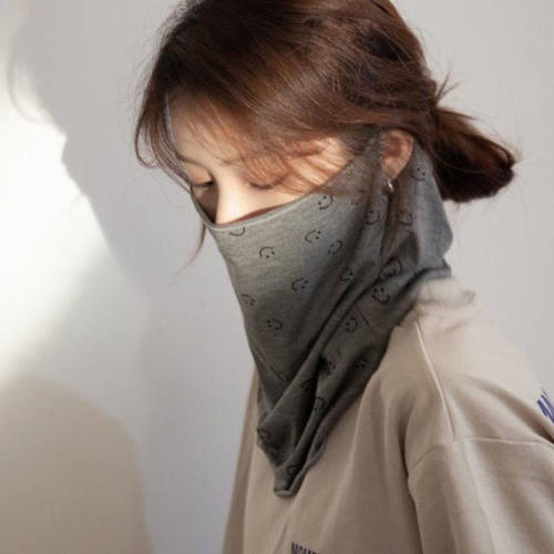 全包防晒面罩女遮脸挂耳面罩高颜值护颈一体脖套围脖遮阳脸罩骑行