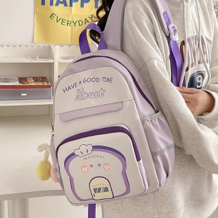 儿童出游小背包可爱撞色双肩包小号旅游逛街休闲轻便mini小背包女