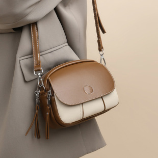 高级感洋气包包女2024新款小众斜挎包女迷你小圆包单肩女包潮小包