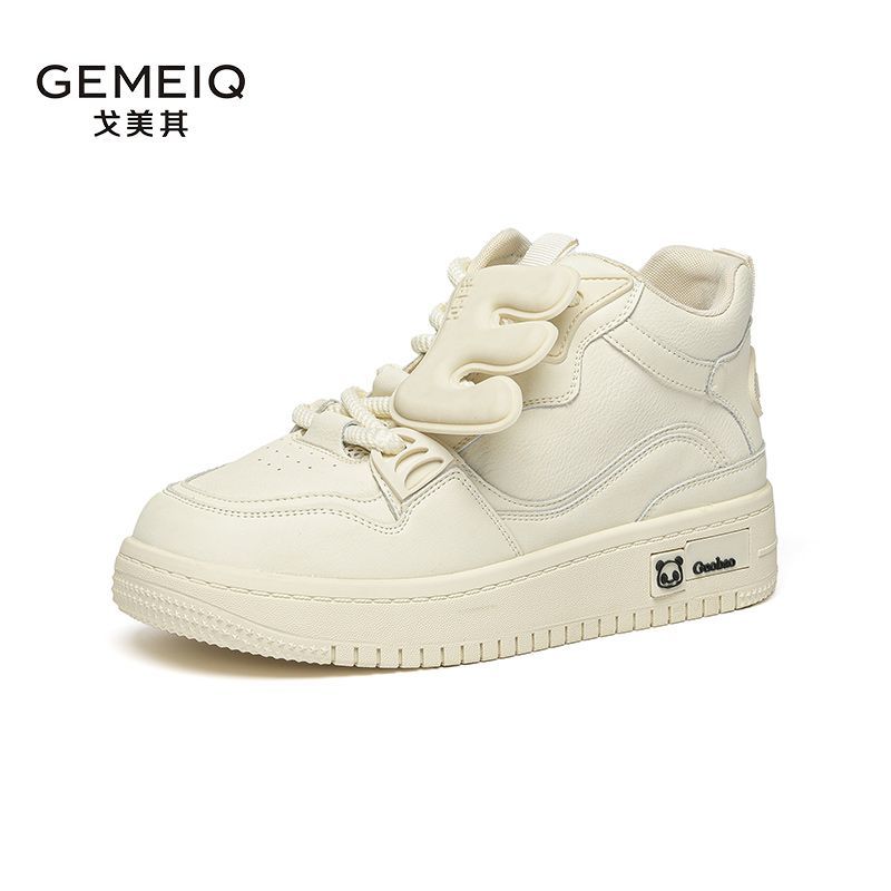 戈美其秋冬新款校园风百搭运动鞋学生女增高厚底运动板鞋休闲爆款