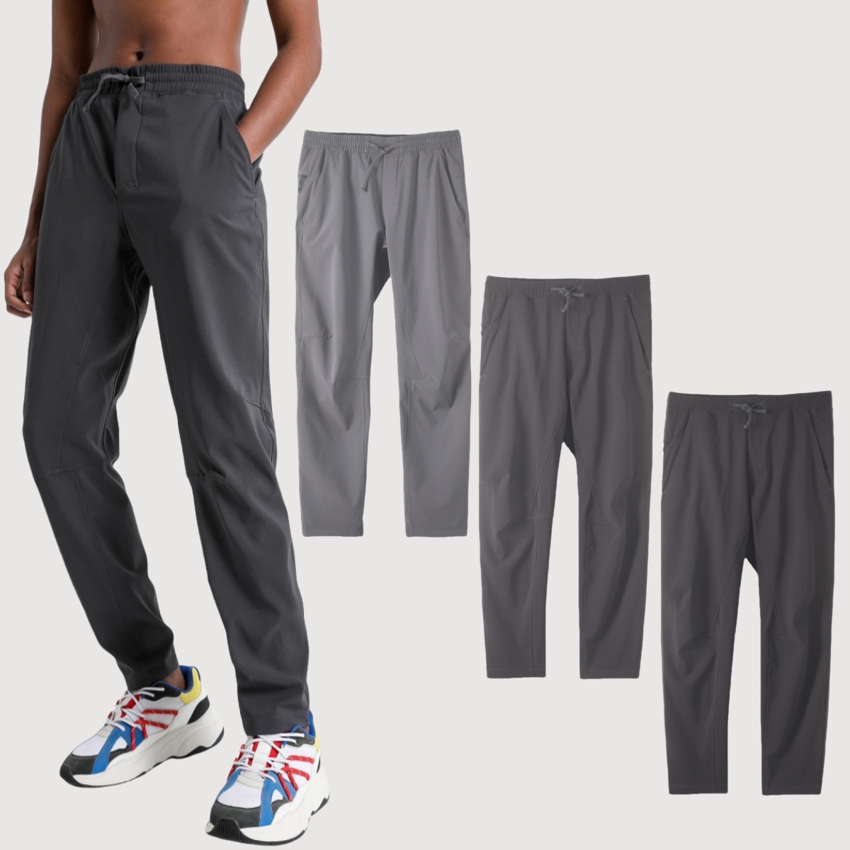 细绒直筒休闲男裤秋冬