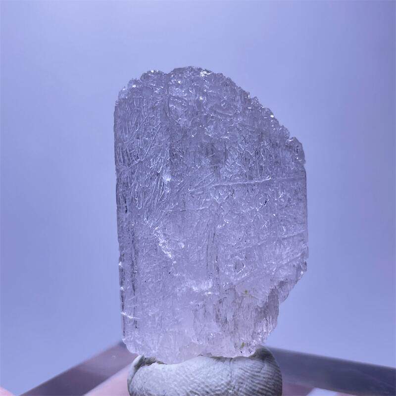 자연 용해 너바나 라이트 핑크 토파즈 거친 돌 DIY 펜던트 얼음 투명 무지개 광물 표본 수집 준 보석