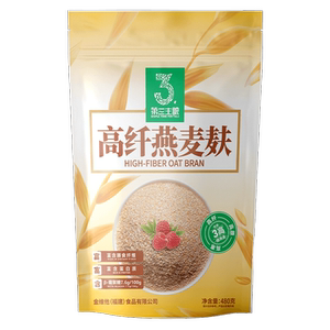 金惟他480g高纤燕麦麸皮原味纯麦麸营养早餐健身懒人速食代餐冲饮