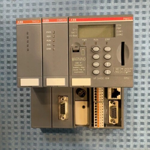 ABB PLC模块 PM571 CPU，带TA524和CM5 ~议价