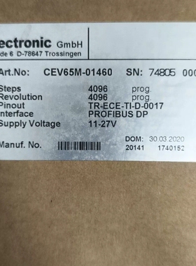 Relectronic编码器 CEV65M-01460 ~议价