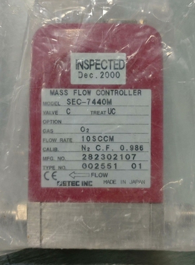 STEC质量流量控制器SEC-7440M，型号O2，流量10 ~议价
