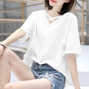 潮 t恤上衣260加肥加大200遮肚藏肉女装 夏季 300斤胖mm宽松显瘦短袖