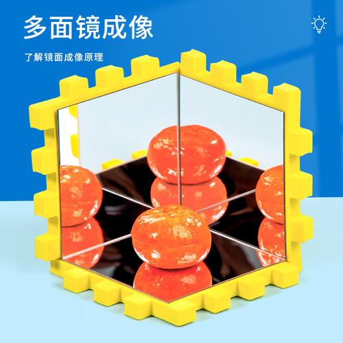 科趣物理diy多面镜成像科学实验