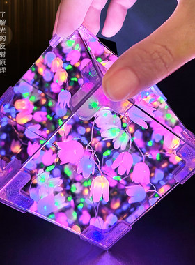科趣物理diy花海小夜灯科学实验