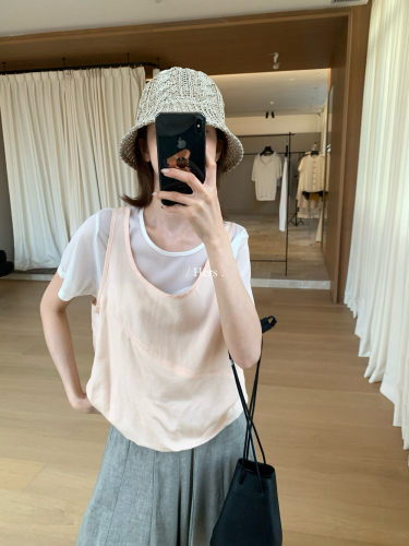 Hers简约风纯色吊带背心女宽松显瘦百搭上衣