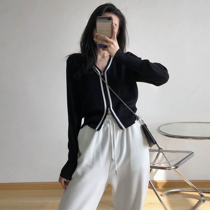 针织衫开衫女上衣外套小众设计感