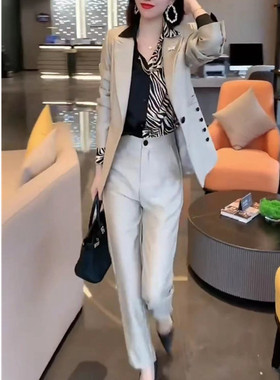 今年流行特惠88326大爱美依缘2025春季新款时尚套装OL西服两件套