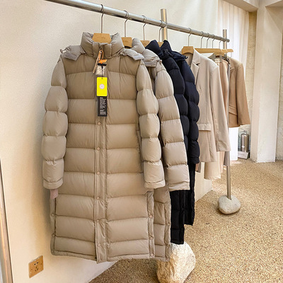 轻暖系列韩系长款羽绒服女加厚长袖防寒情侣鹅绒服外套高级感百搭