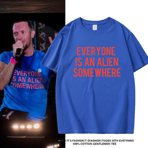 ColdPlay酷玩乐队英文t恤夏季2026音乐摇滚演唱会纯棉短袖上衣潮
