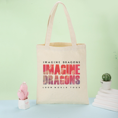 梦龙乐队应援帆布包ImagineDragons大容量手提单肩演唱会周边袋子