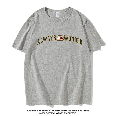 我们的秘密Lingorm邝玲玲同款宽松短袖T恤女Always Wonder上衣服
