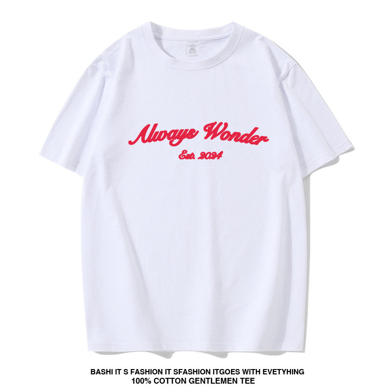 我们的秘密Lingorm邝玲玲同款宽松短袖T恤女Always Wonder上衣服图片