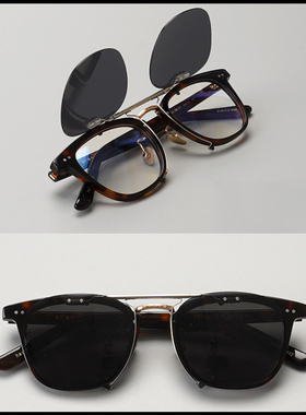 YELLOWS PLUS日本中金手工YP眼镜框余文乐同款YVES男女方大脸显瘦