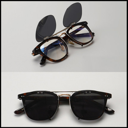 YELLOWS PLUS日本中金手工YP眼镜框余文乐同款YVES男女方大脸显瘦