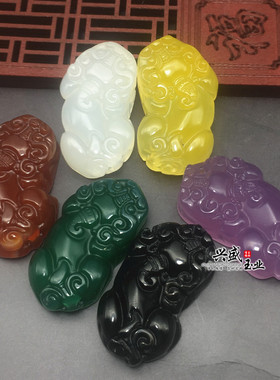 貔貅玉髓开运招财水晶饰品白玛瑙