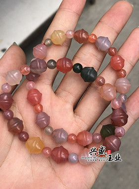 原矿糖果色铃铛单圈手串礼物送