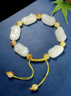 天然招财貔貅手链佛珠玉石