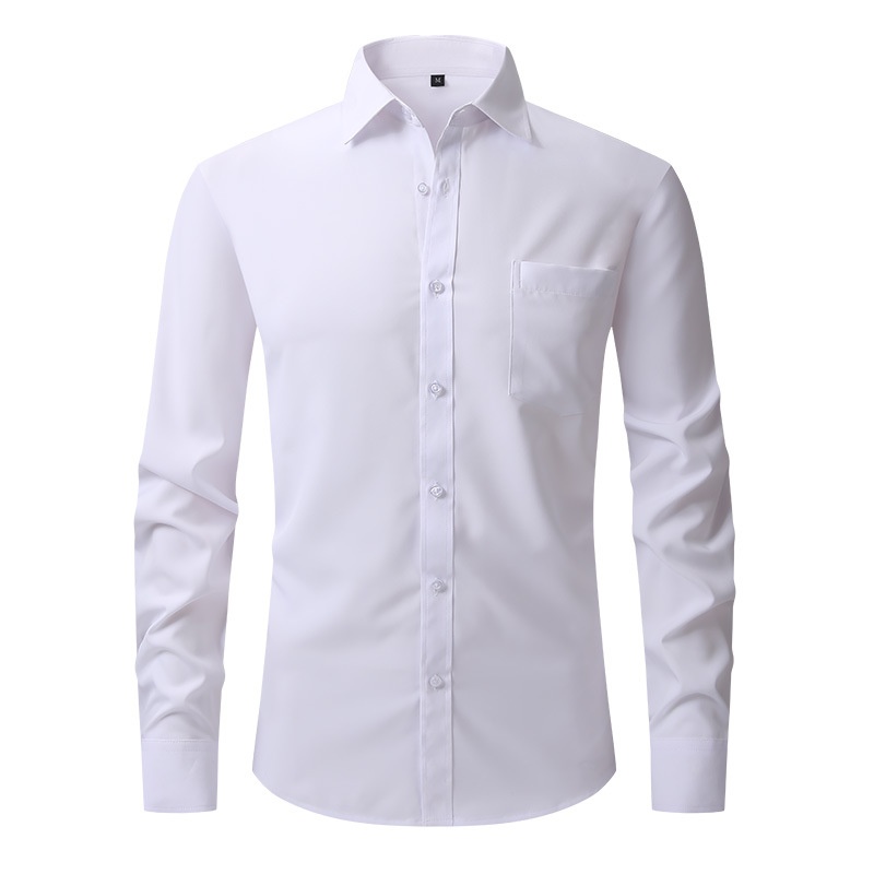 Men dress Shirt Long Sleeve Formal Solid Business Social Top