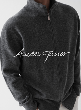 AXIOM TAILOR BC羊绒羊毛开衫双拉链雅痞老钱百搭内搭秋冬叠穿