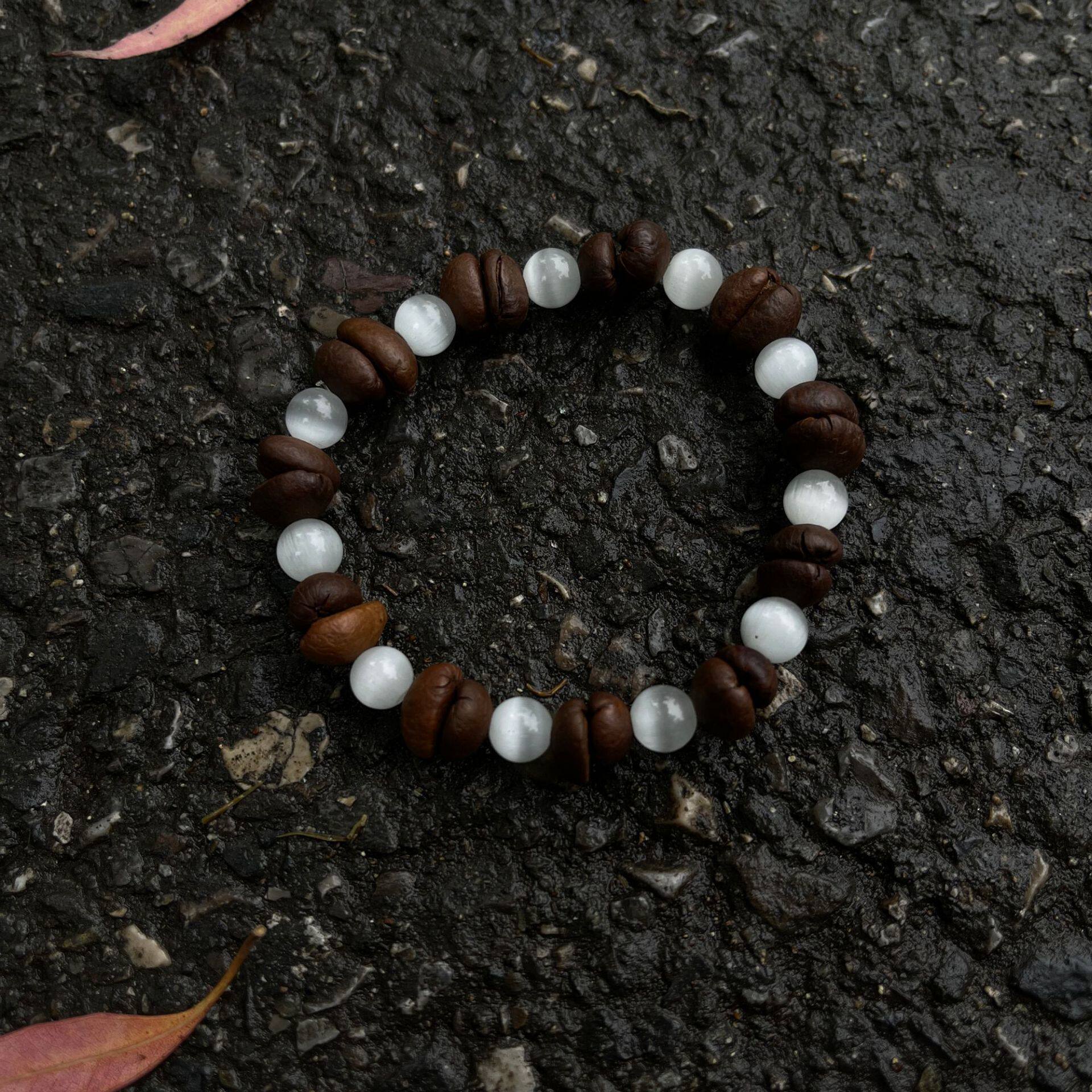 【真咖啡豆】单圈小众设计手链手作饰品男女同款文玩手串