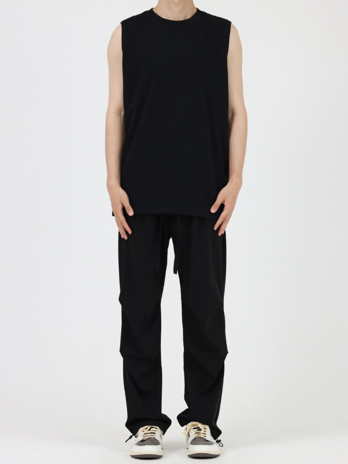 CEZPHISON 베이직 아메리칸 캐주얼 스포츠 조끼 여름 루즈 코튼 남성 민소매 티셔츠 조끼 탑