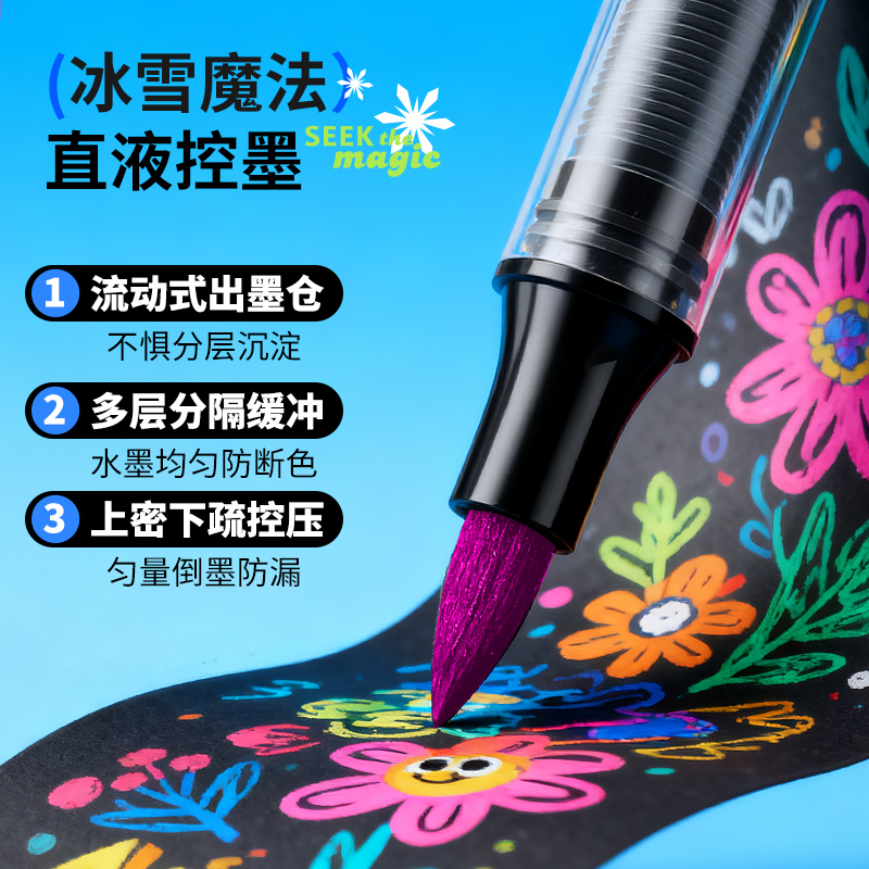 迪士尼直液式丙烯马克笔