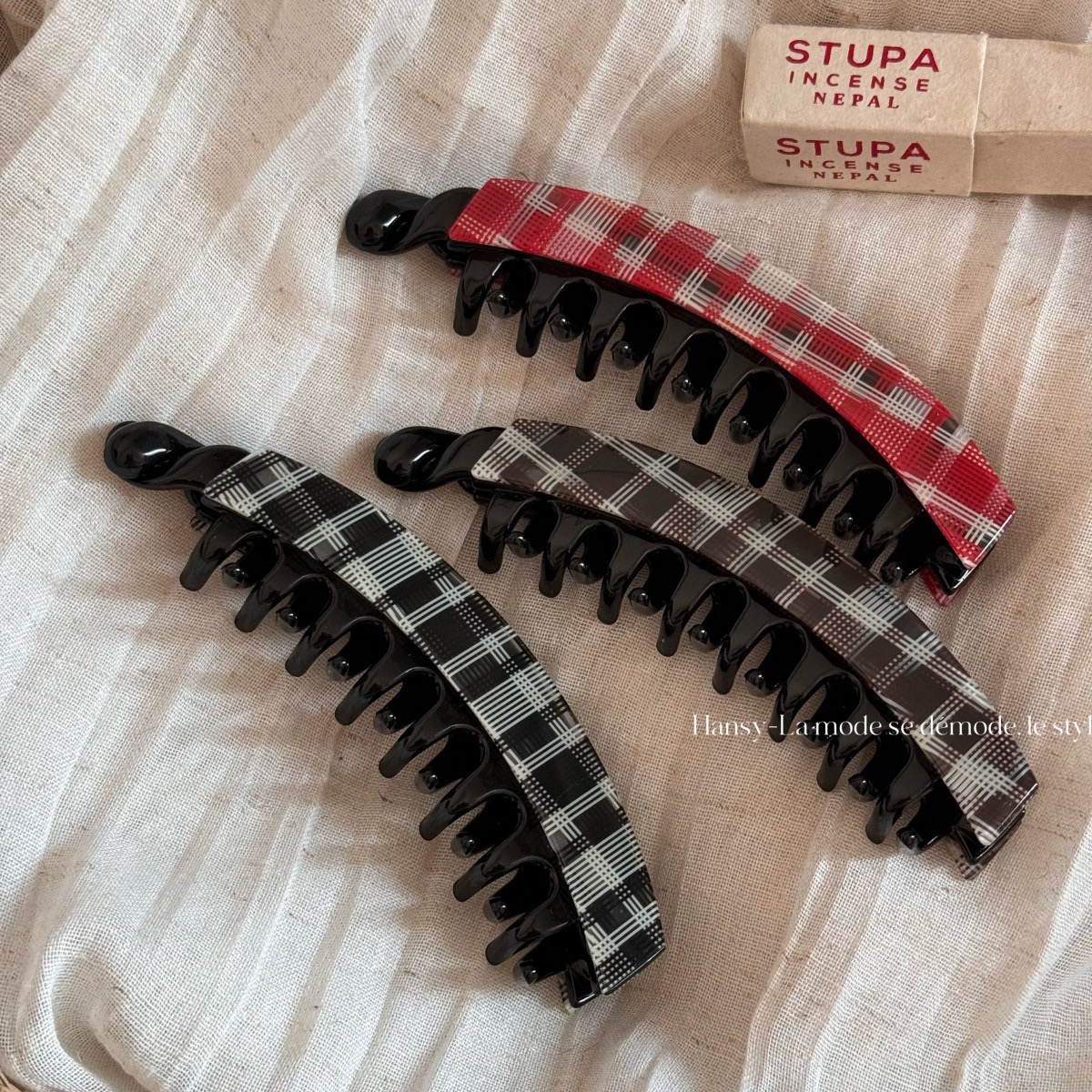 韩系醋酸香蕉夹大号发量多防滑竖夹马尾扭扭夹发夹高级感头饰发饰