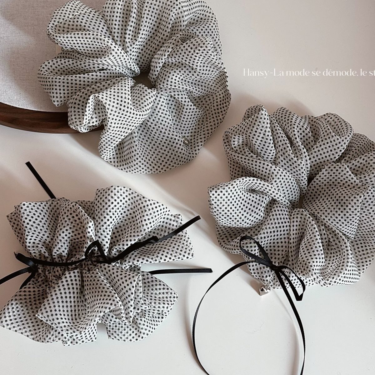 韩系细波点薄柔纱波点大肠发圈小众高级感发绳女简约气质发饰新款,饰品/流行首饰/时尚饰品新,发饰,淘宝优惠券,粉丝福利购,淘宝优惠卷