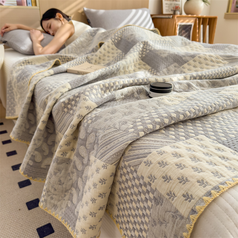 2025新款A类全棉三层纱多功能毛巾被盖毯夏季薄被子空调被夏凉被