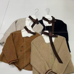 工厂直售羊毛大衣女2025年新款高端不起球双面羊毛大衣短款韩版