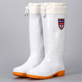 回力卫生白色雨鞋 靴男女食品防水雨靴高筒中筒短筒套耐油水靴保暖
