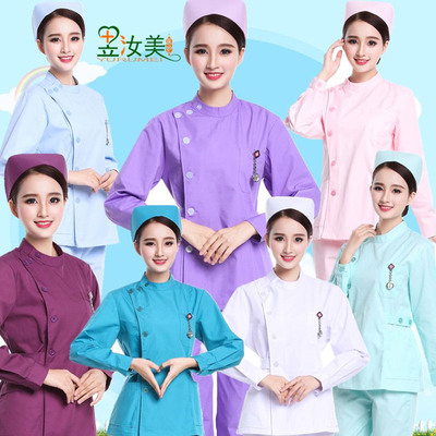 分体冬装男女短袖导医牙科护士服