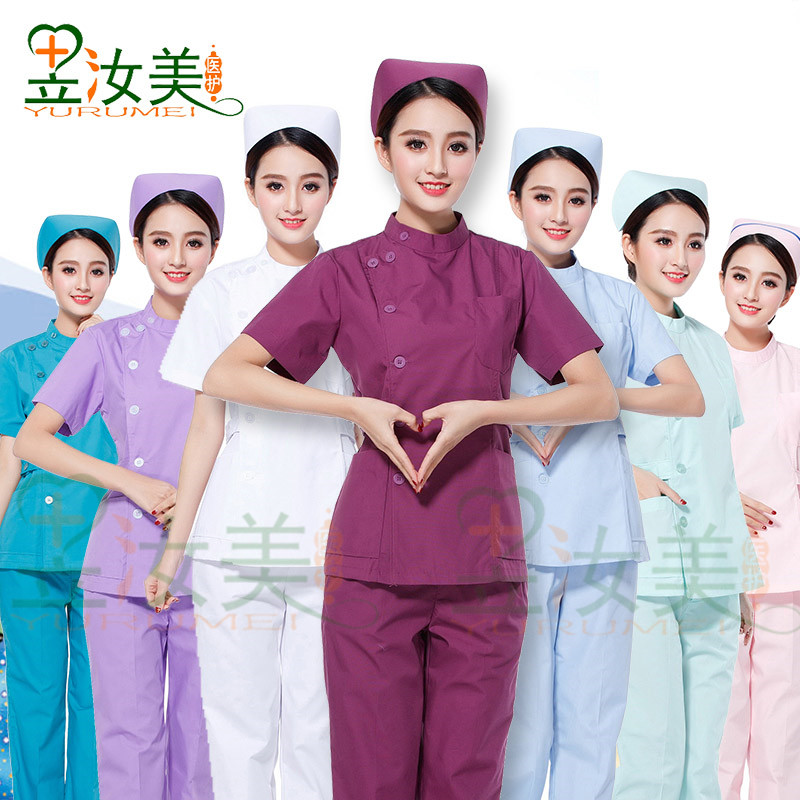 护士服分体夏装短袖护工服男女偏襟立领月嫂服口腔牙科医生工作服|msdalam kategori Butik wanita / wanita, menetapkan/pakaian seragam pelajar/seragam kerja, pakaian seragam perubatan - dari Buy2taobao.com untuk memberikan perkhidmatan ejen Taobao profesional membeli