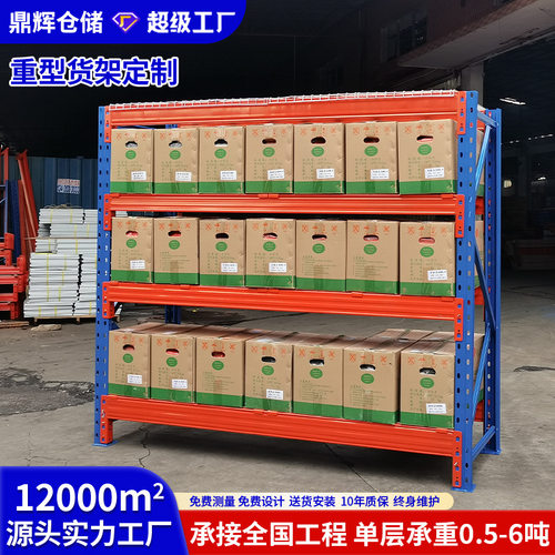 现货速发重型仓储货架仓库大型横梁式货架库房五金收纳组合仓储架