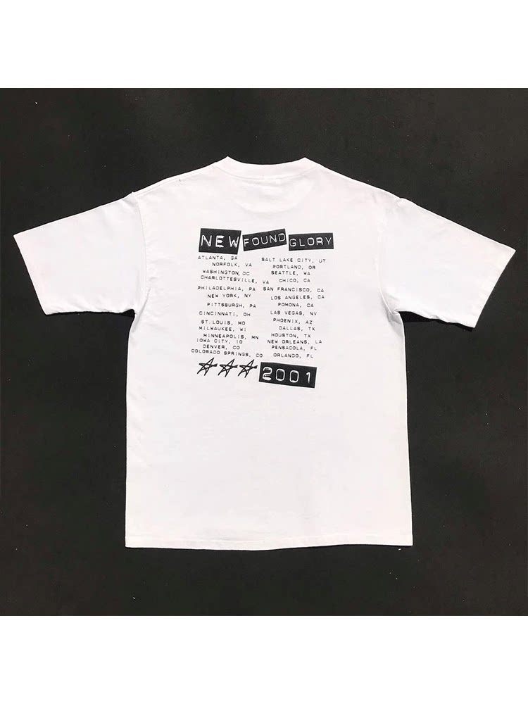 팝펑크 음악의 역사 WITHTIMELINE 밴드 아메리칸 레트로 티셔츠 반팔 티셔츠