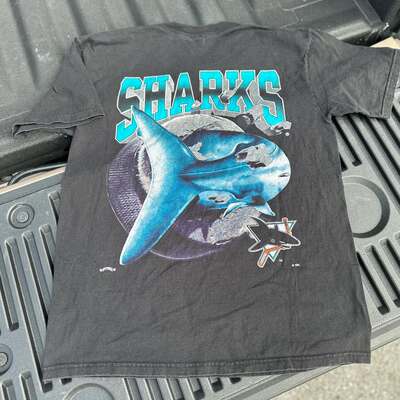 精选好物推荐！‌San Jose Sharks圣何塞鲨鱼队短袖T恤男女同款