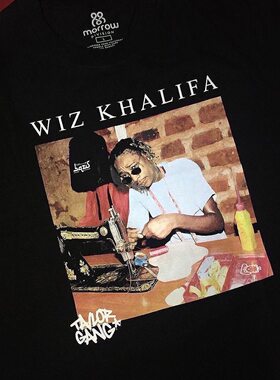 WIZ KHALIFA维兹·卡利法raper hiphop嘻哈说唱潮流男女短袖T恤