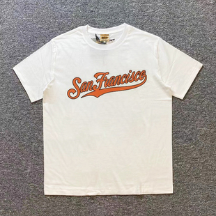 重磅不透冰感棉！San Francisco旧金山古着感短袖男女阿美咔叽T恤