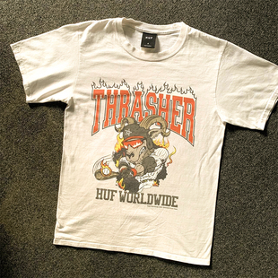 HUF x Thrasher Rincon Tee短袖t恤 White Vintage Street